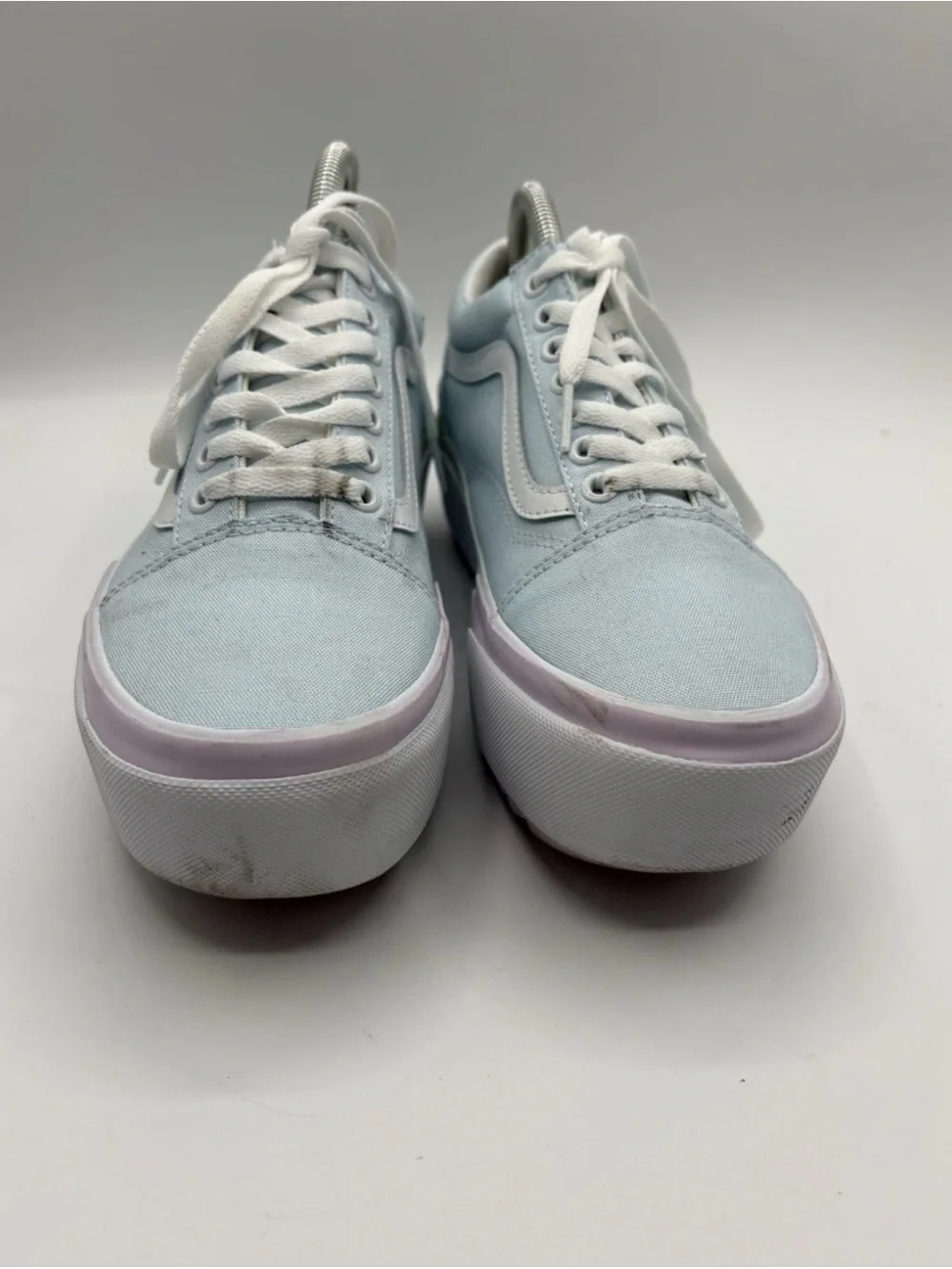Vans Old Skool Stacked Platform Women's Size 8 Shoes Sneaker Pastel Blue